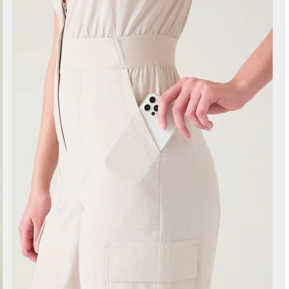 Athleta Brooklyn Utility Jumpsuit NWT, 16 Tall - Picture 7 of 7